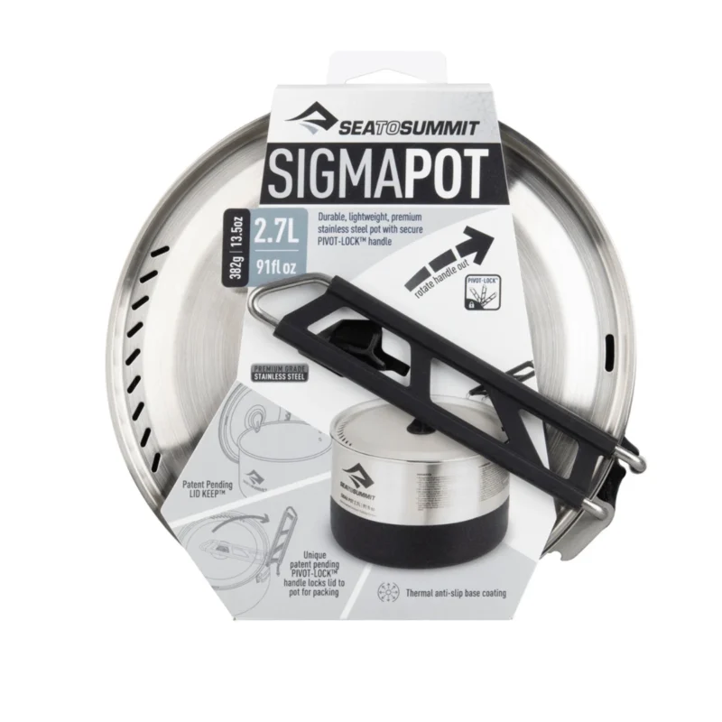 Sea To Summit Sigma Stainless Steel Pot - Image 3