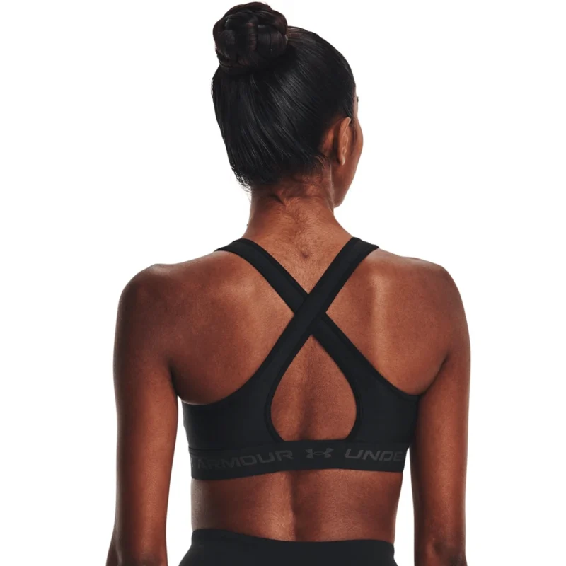 Under Armour Mid Crossback Sports Bra - Women's - Image 3