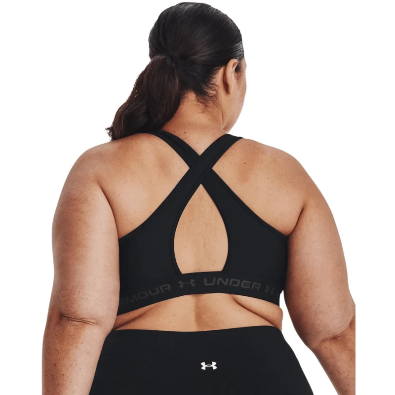 Under Armour Mid Crossback Sports Bra - Women's - Image 5
