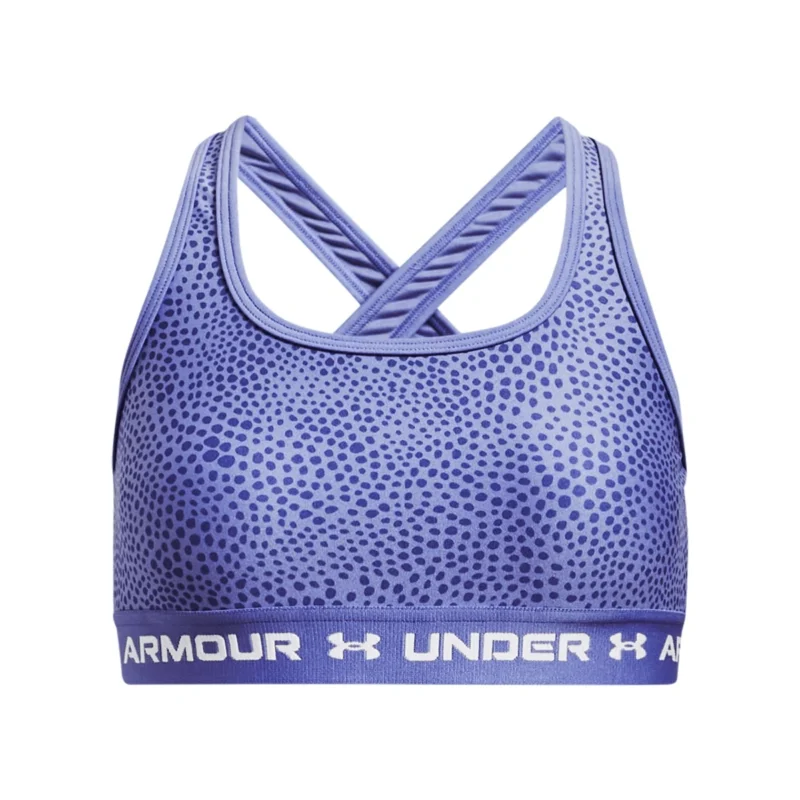 Under Armour Crossback Printed Sports Bra - Girls'
