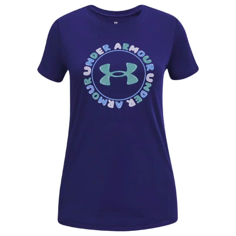 Under Armour Tech Twist Wordmark Short-Sleeve Shirt - Girls'