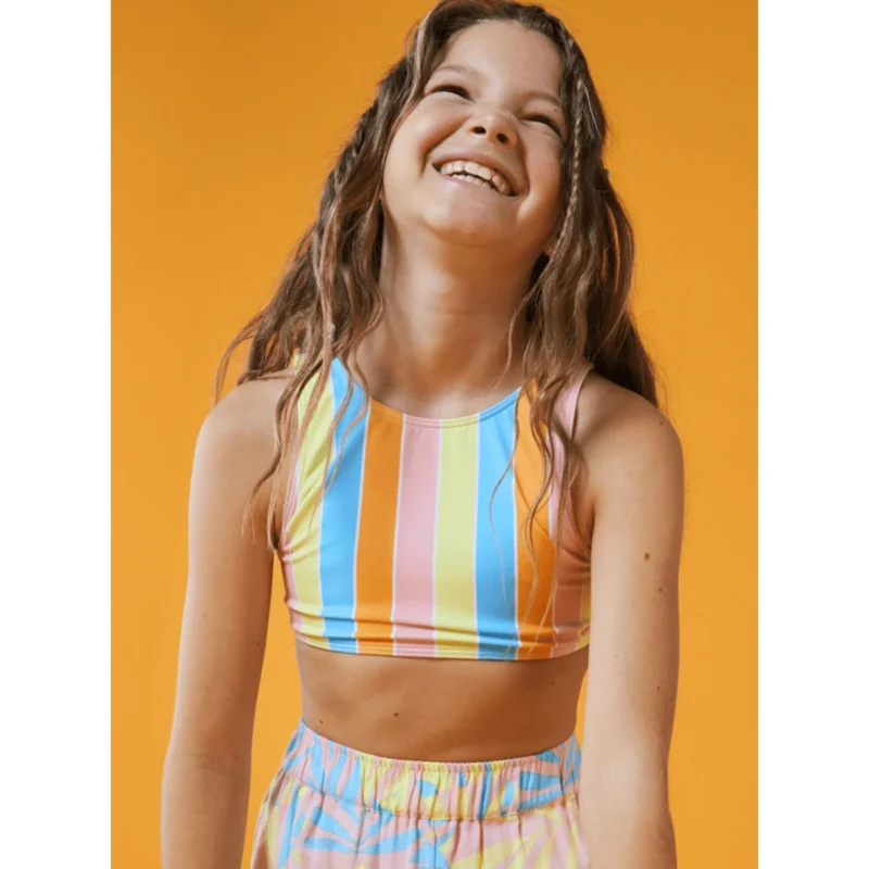 Roxy Last In Paradise Cropped Bikini Set - Girls' - Image 7