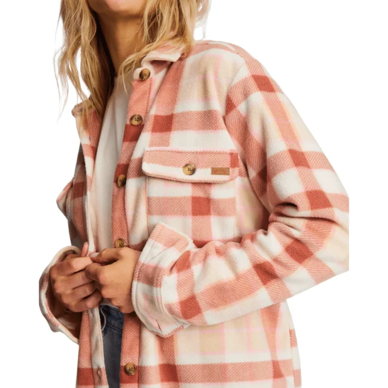 Billabong Adventure Division Forge Fleece Flannel Shacket - Women's - Image 4