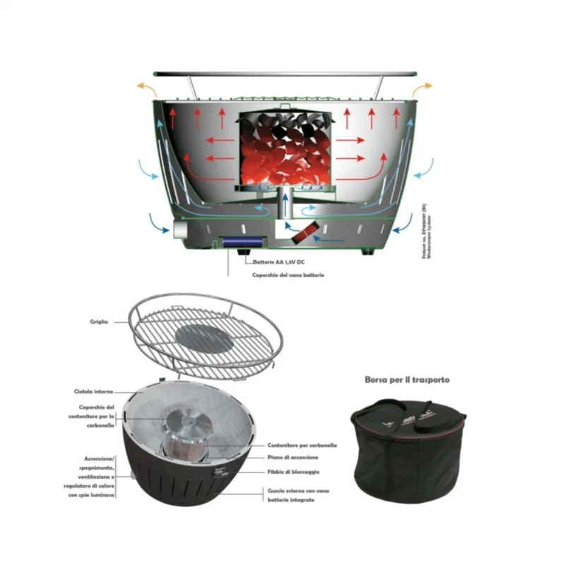 LotusGrill XL Portable Barbecue Grill - Image 3