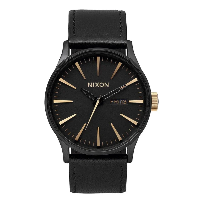 Nixon Sentry Leather Watch - Image 6