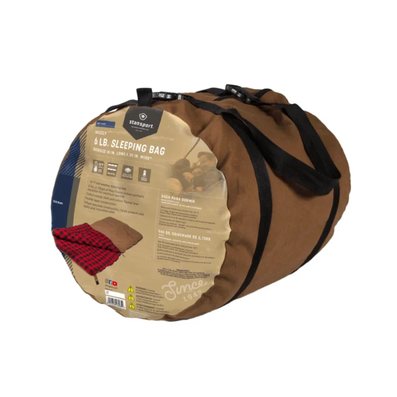Stansport 6 Lbs Grizzly Sleeping Bag - Image 6