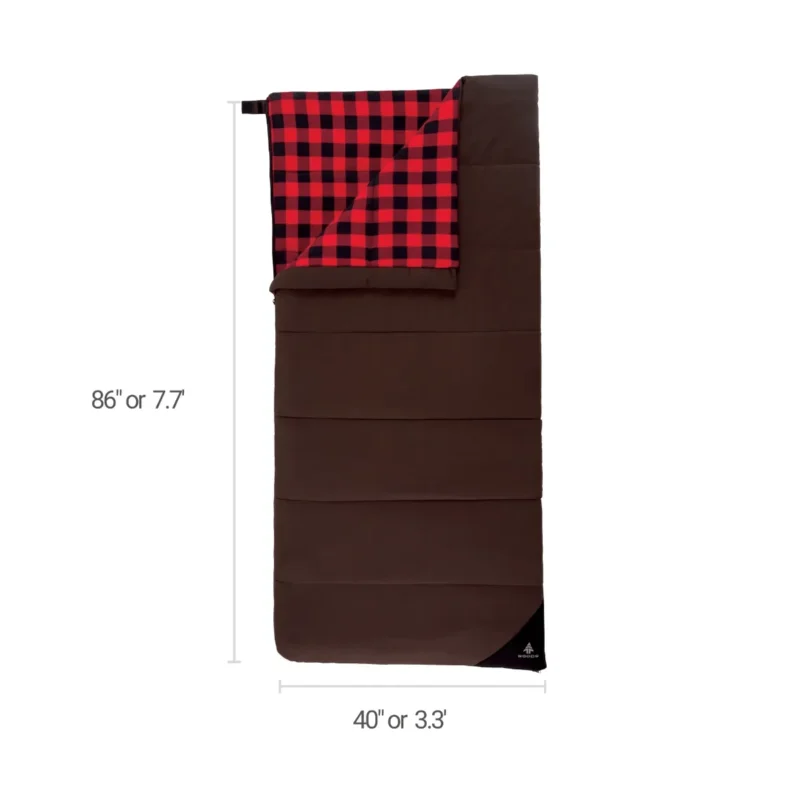 Woods Heritage Cotton Flannel 32° Sleeping Bag - Image 2