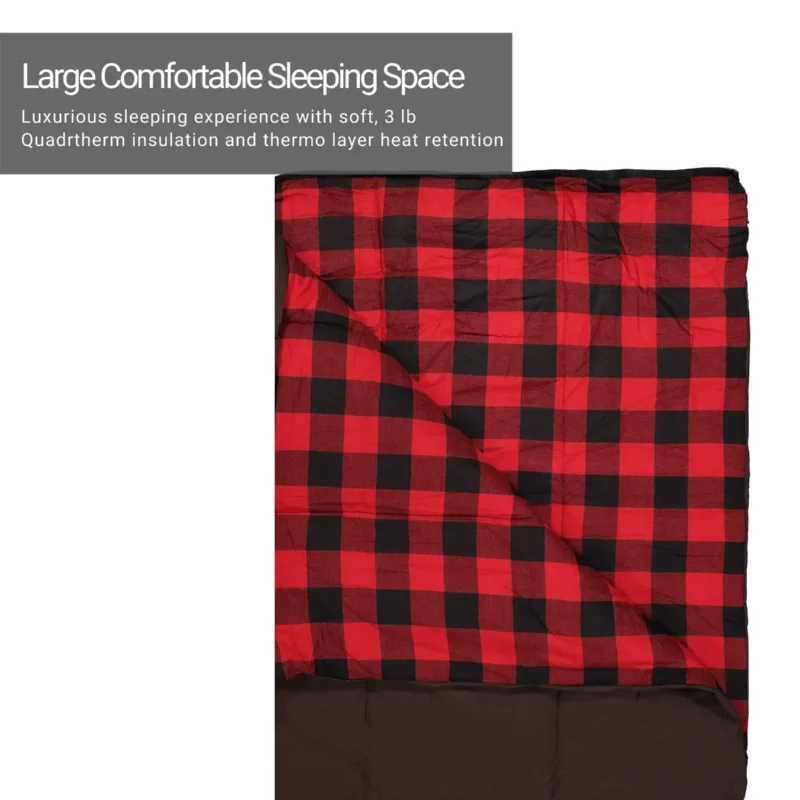 Woods Heritage Cotton Flannel 32° Sleeping Bag - Image 4