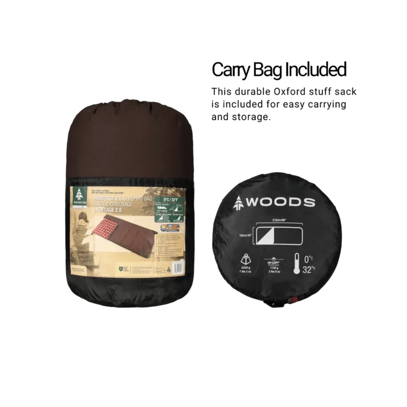Woods Heritage Cotton Flannel 32° Sleeping Bag - Image 9