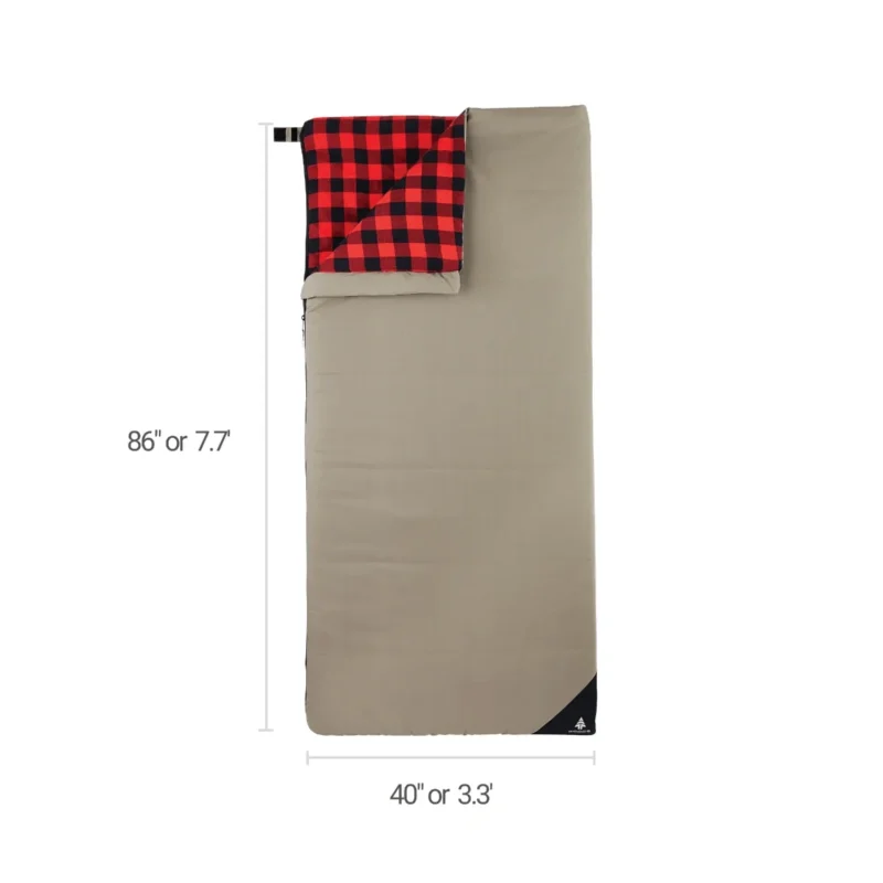 Woods Heritage Cotton Flannel 14° Sleeping Bag - Image 3