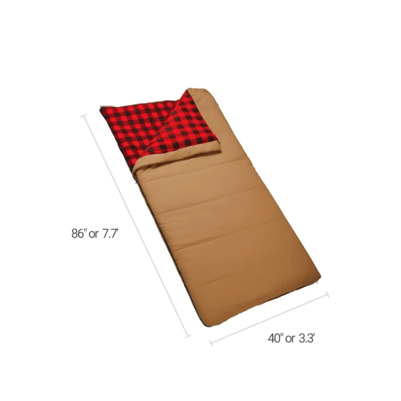 Woods Heritage Cotton Flannel 5° Sleeping Bag - Image 3
