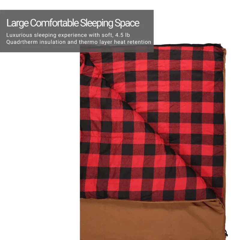 Woods Heritage Cotton Flannel 5° Sleeping Bag - Image 6