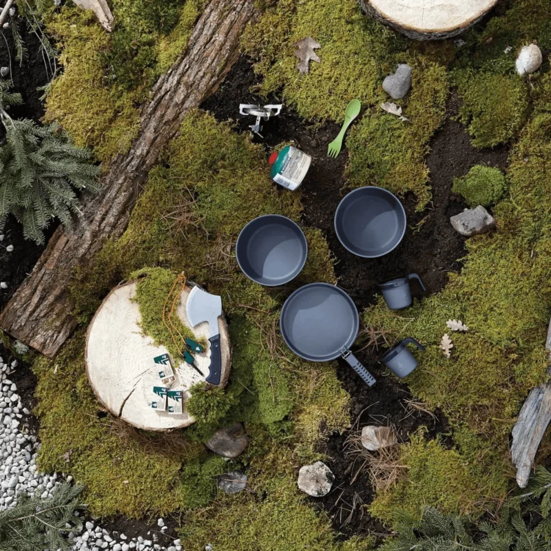 Woods Nootka Anodized 5-Piece Camping Cook Set - Image 9