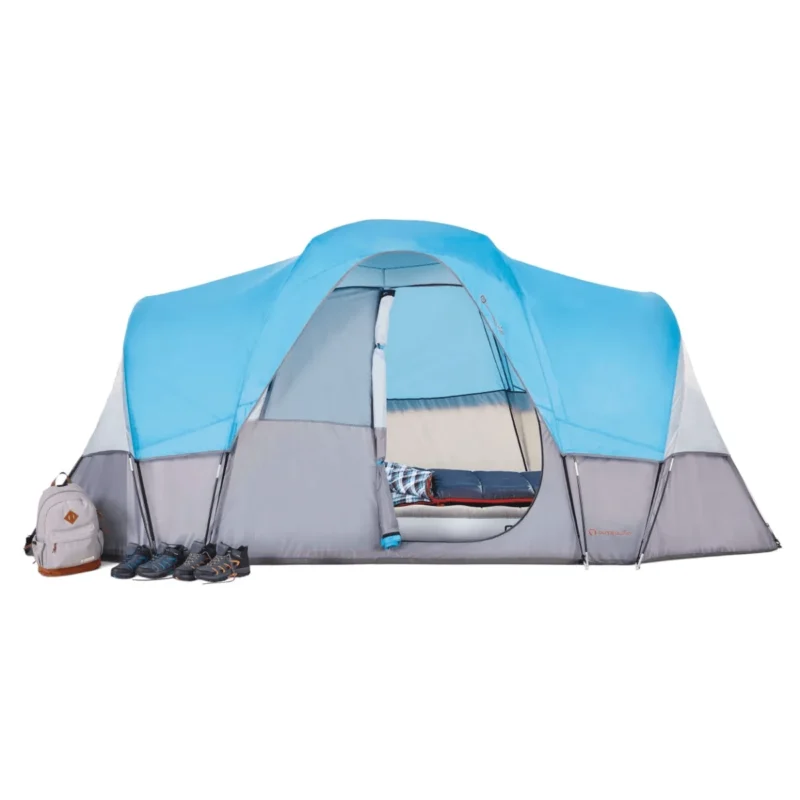 Outbound 8-Person Dome Tent W/ Rain Fly & Carry Bag