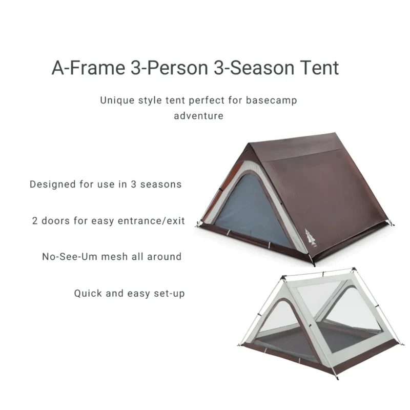 Woods A-Frame 3-Person 3-Season Tent - Image 4