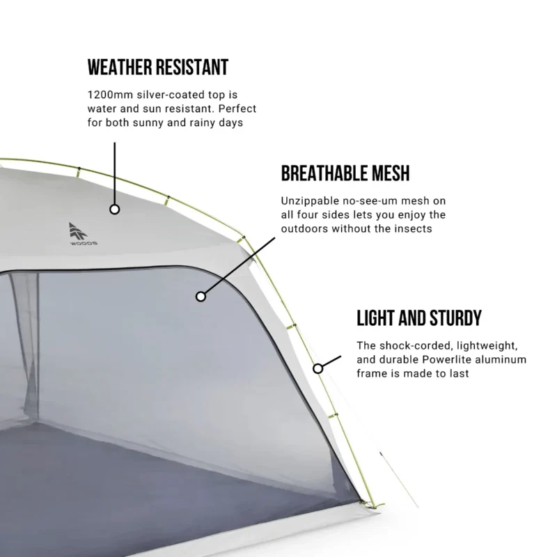 Woods 12'x12' Easy Set Up Canopy Tent - Image 4