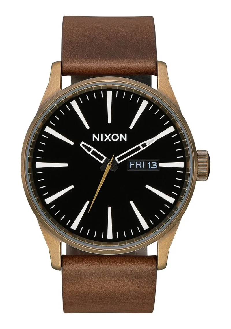 Nixon Sentry Leather Watch - Image 2
