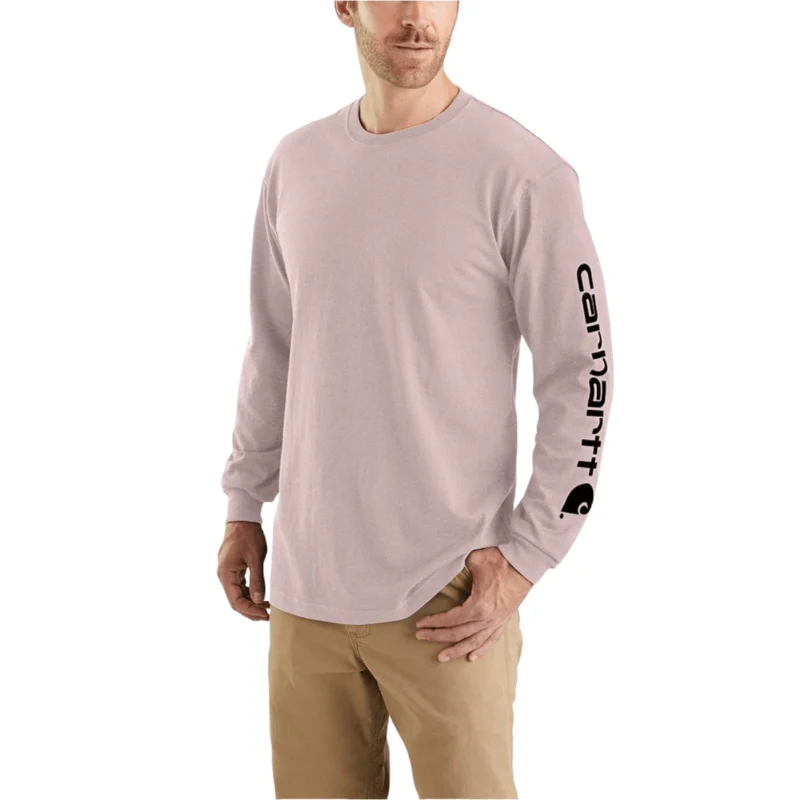 Carhartt Loose Fit Heavyweight Long-Sleeve Logo Sleeve Graphic T-Shirt - Men's - Image 8