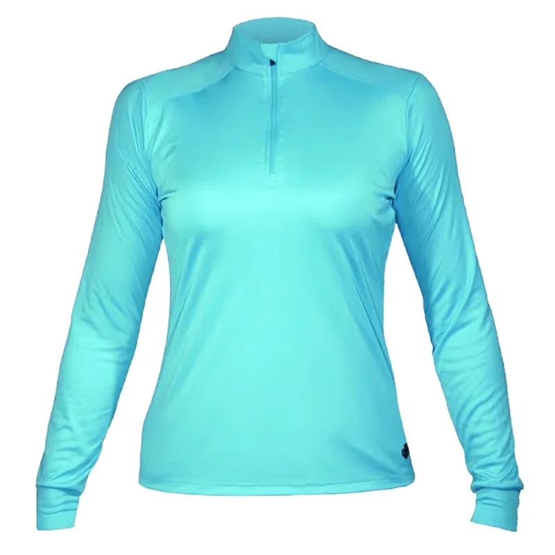 Hot Chillys Peach Solid Zip-T Pullover - Women's - Image 2