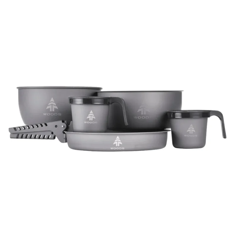 Woods Nootka Anodized 5-Piece Camping Cook Set - Image 10