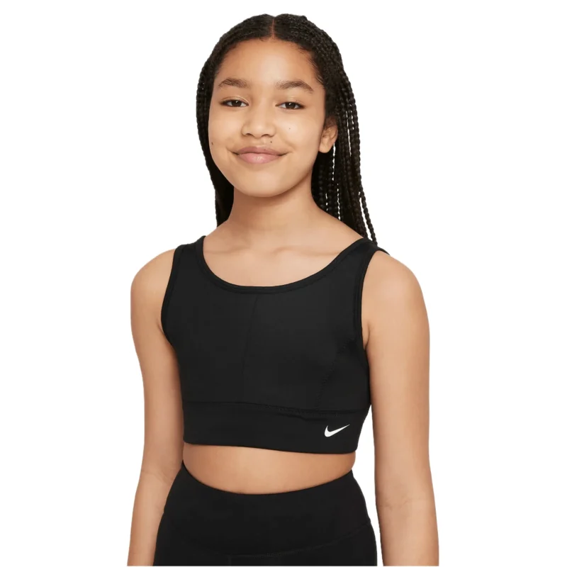 Nike Dri-FIT Swoosh Luxe Sports Bra - Girls' - Image 4