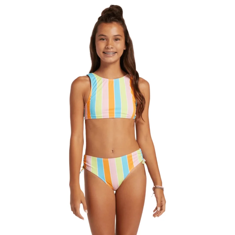 Roxy Last In Paradise Cropped Bikini Set - Girls' - Image 8