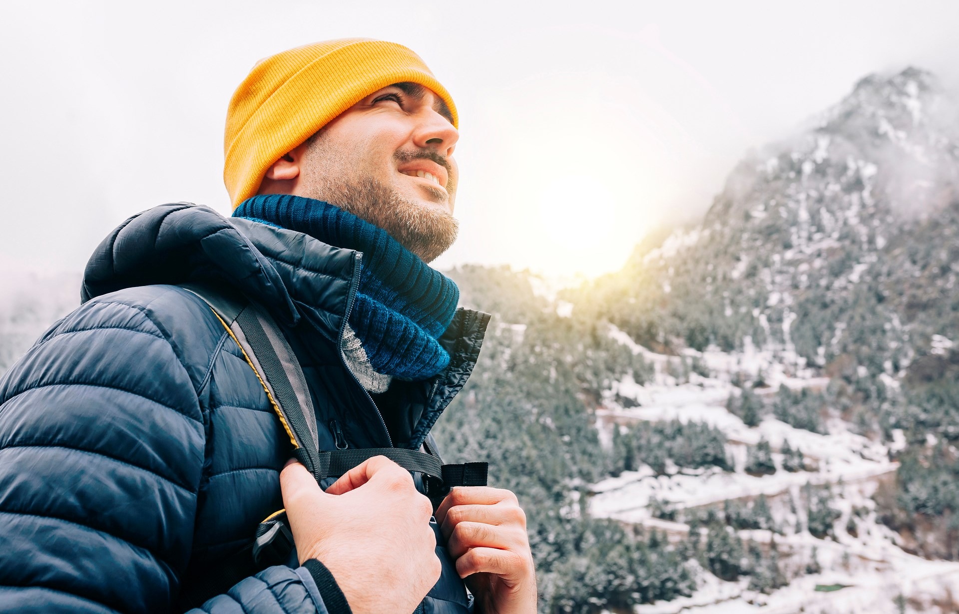 Contact Us 2 Contact Us -Ospre Camping Shop man winter hike